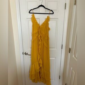 BNWT Doen Evalina dress in golden acacia